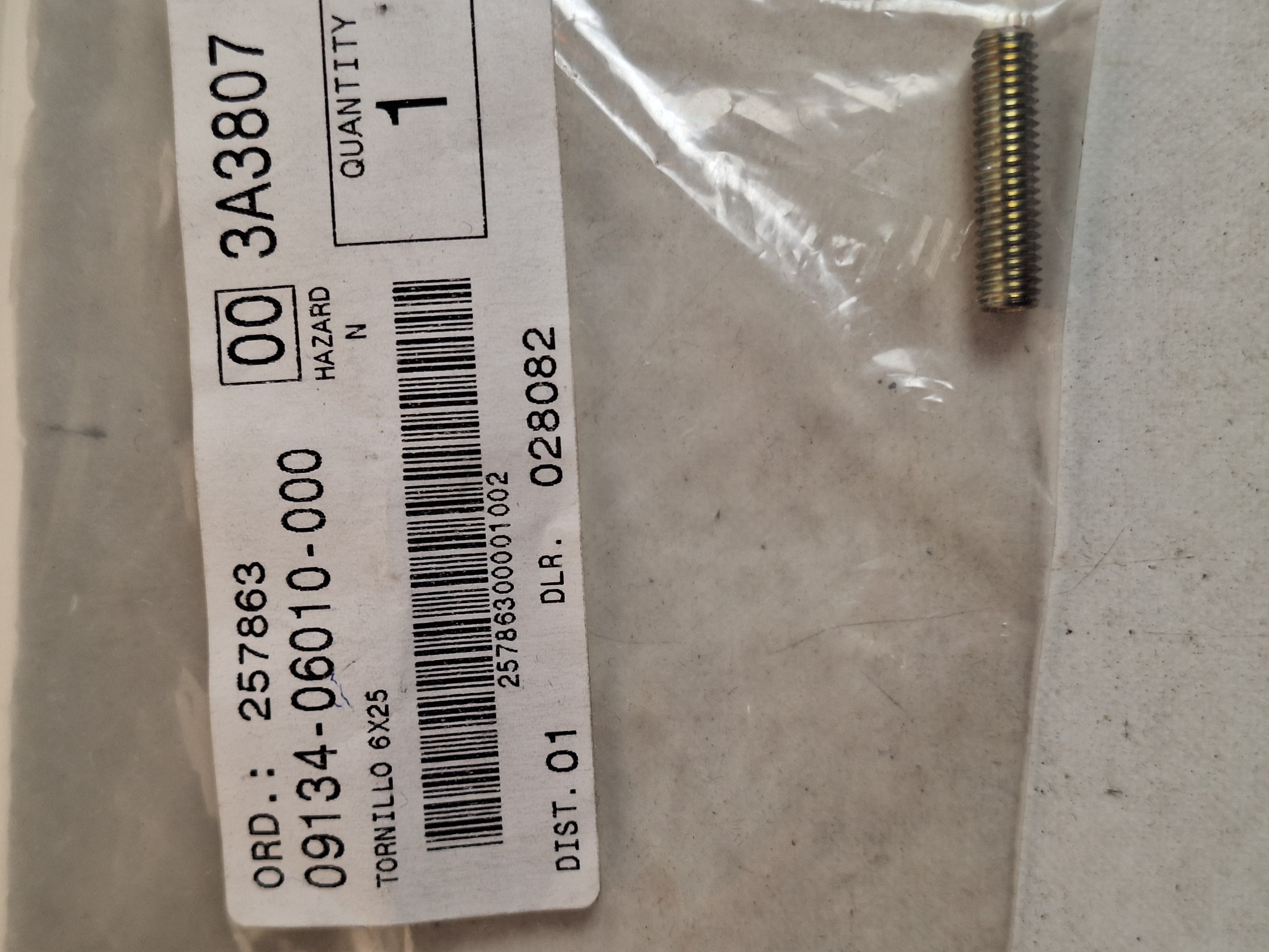 Picture of SUZUKI  SCHRAUBE  09134-06010